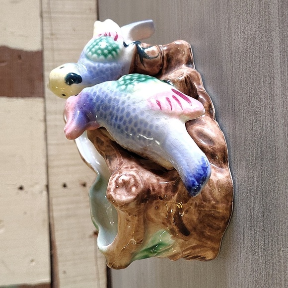 Ceramic planter bird theme made in Japan vintage - Picture 2 of 10